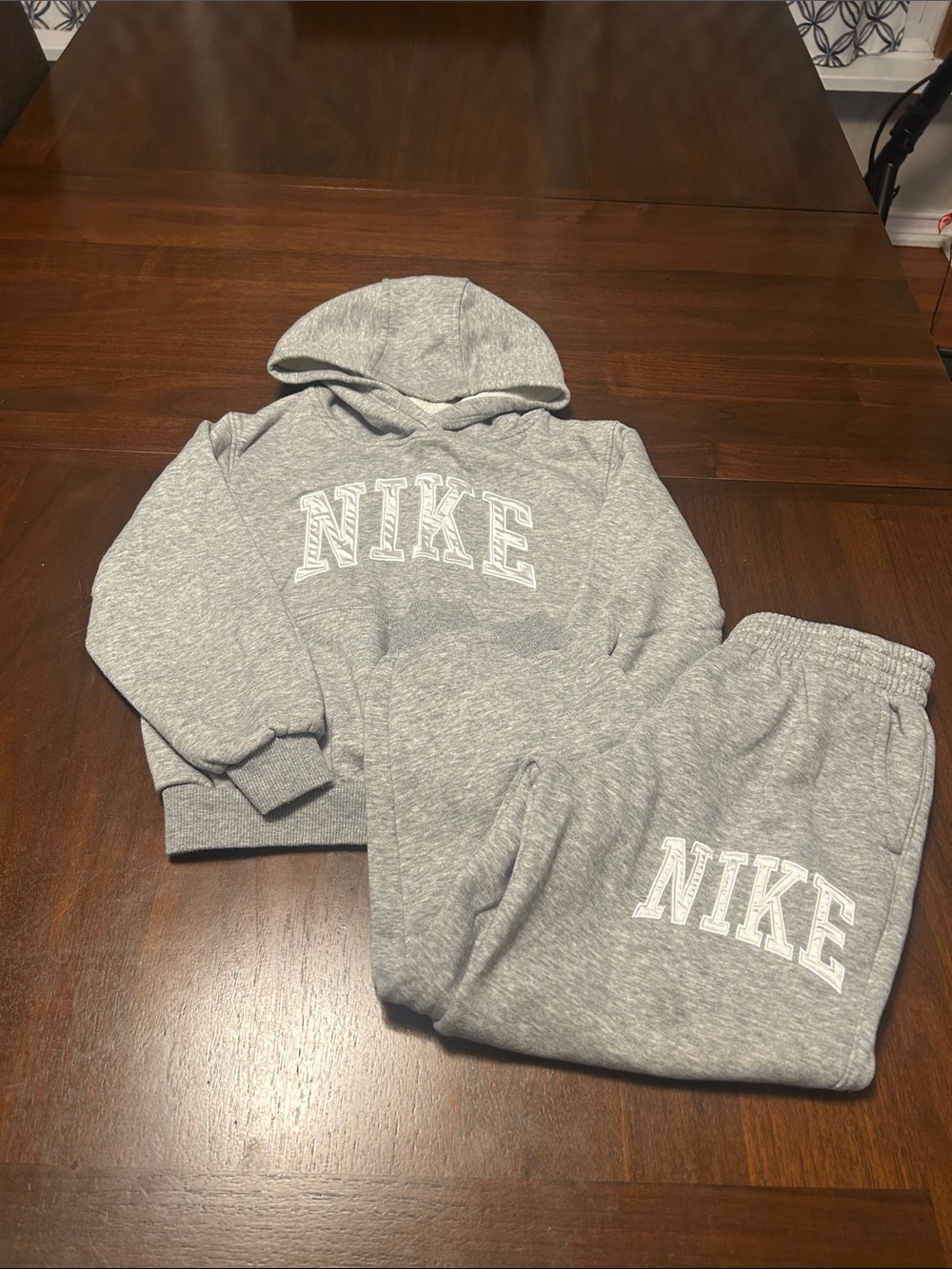 Nike Kids Gray Hoodie & Joggers Set